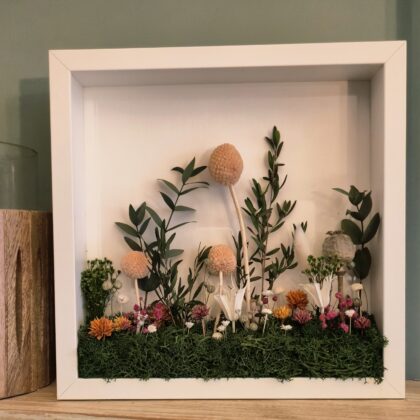 Tableau en végétaux séchés et stabilisés "horizon"