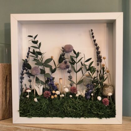 Tableau en végétaux séchés et stabilisés "horizon"