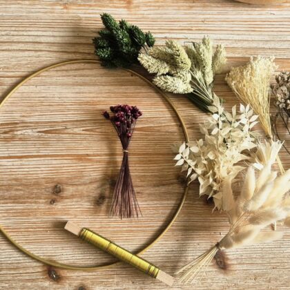 Kit DIY Couronne de fleurs séchées