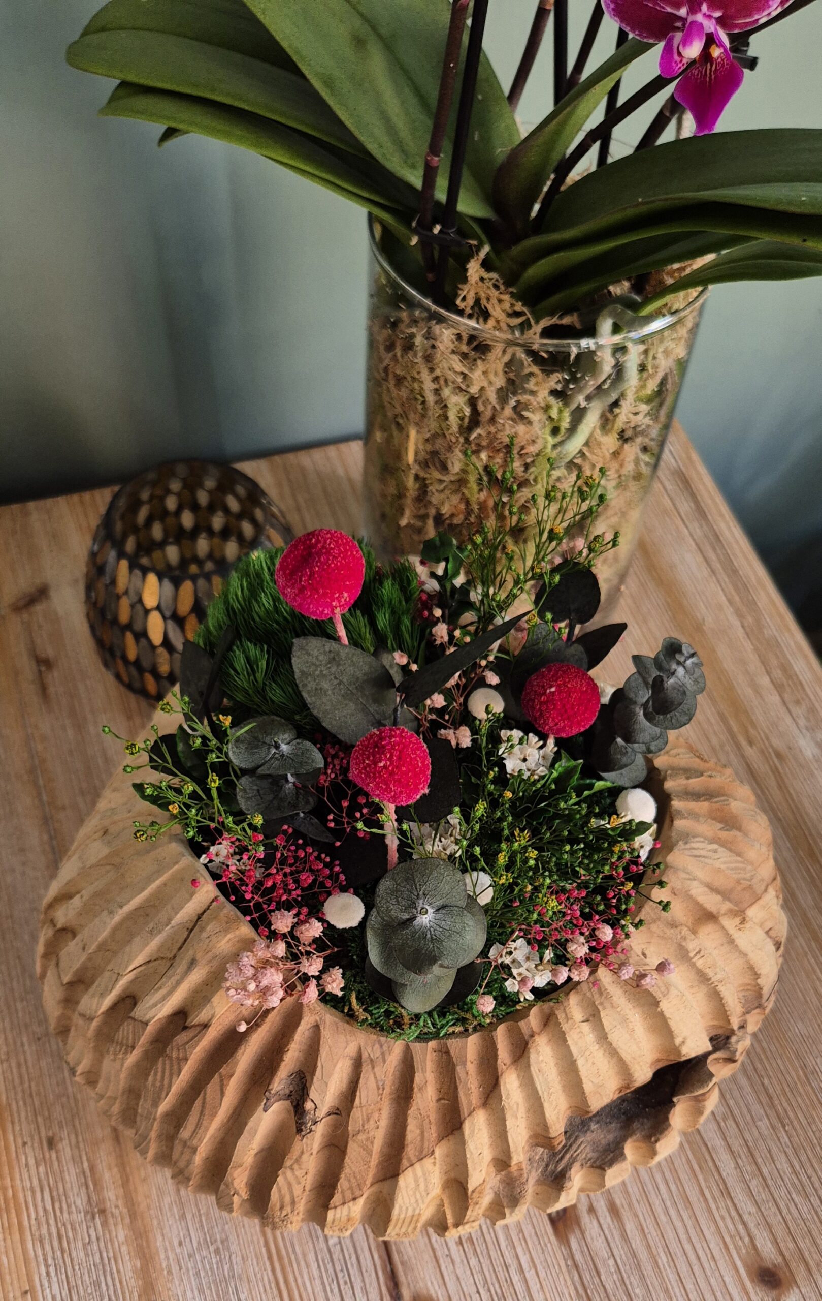 Pot en teck végétalisé - Image 3