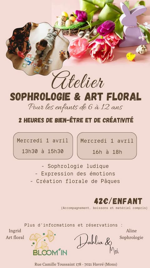 Atelier Sophrologie & art floral de Pâques 