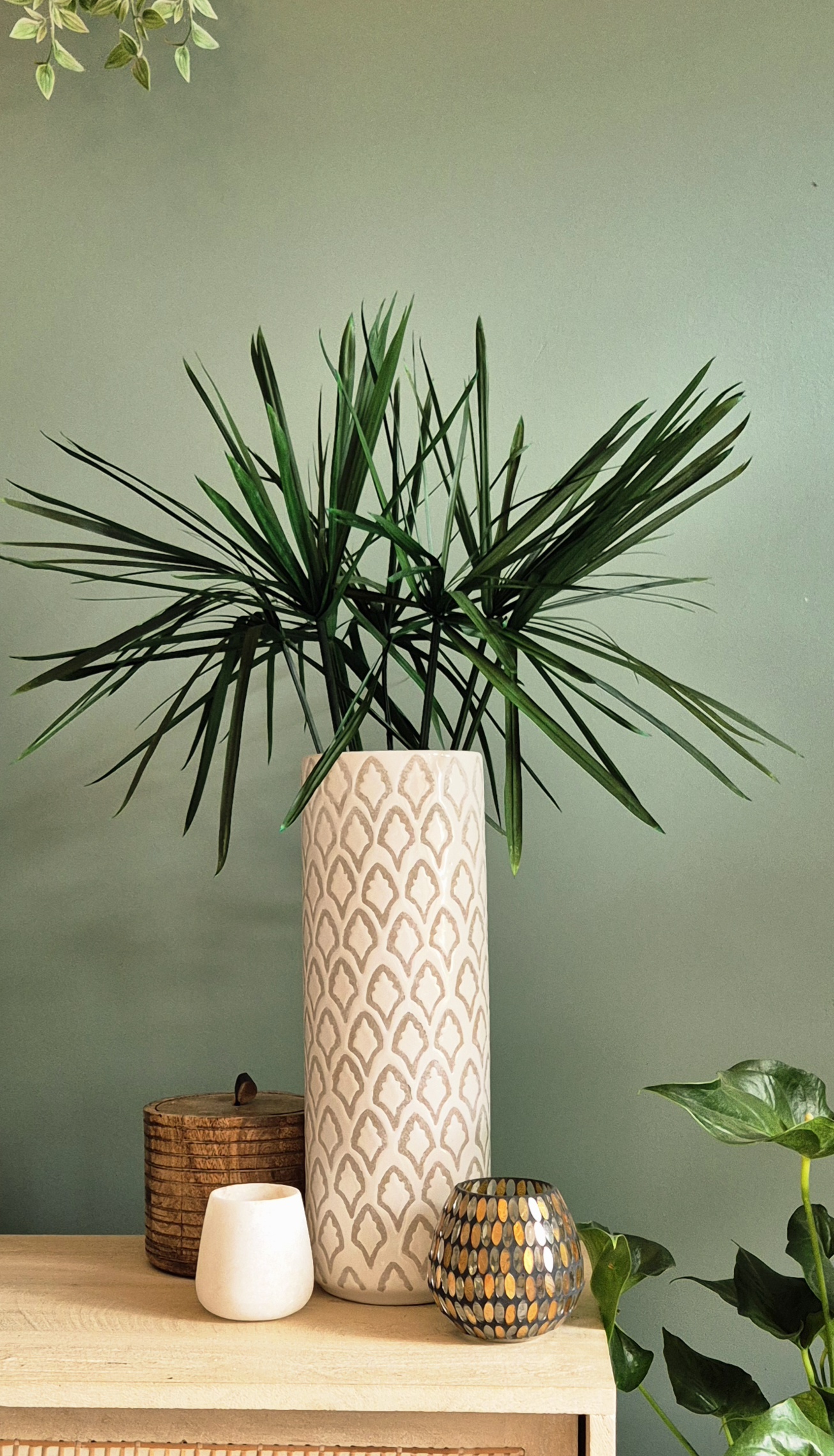 Vase en grès SIA et Papyrus stabilisé - Image 3