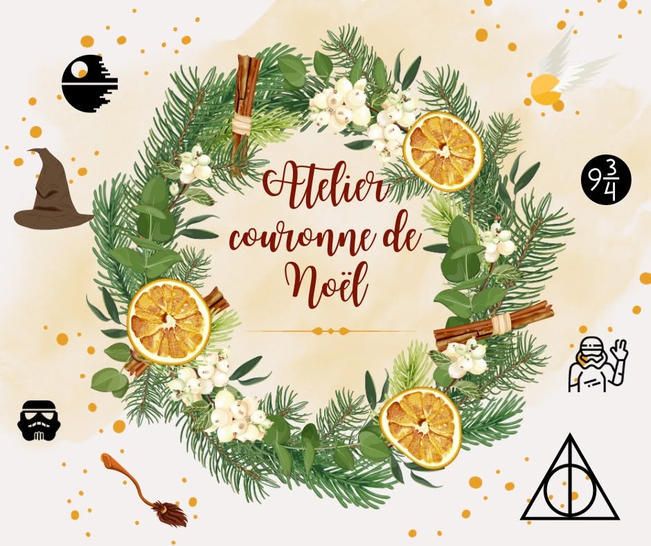 Couronne de Noël à thème